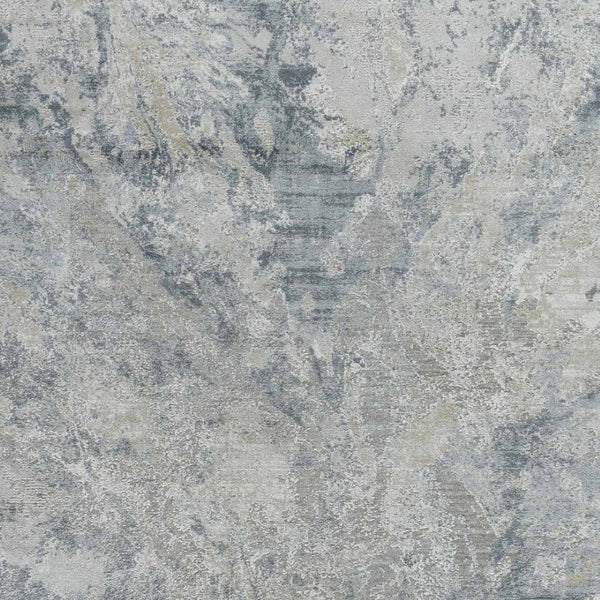 HomeRoots 5' X 8' Blue And Gray Abstract Area Rug - Stylish, Durable, Stain-Resistant for High-Traffic Homes 490431