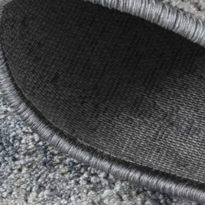 HomeRoots 8' Blue Gray Abstract Power Loom Area Rug - Modern Elegance, Durable Comfort for Any Space 8' X 10' 490432
