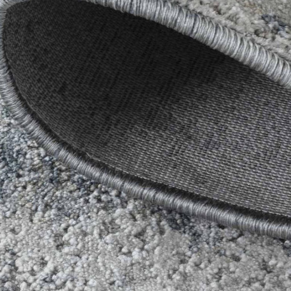 HomeRoots 8' Blue Gray Abstract Power Loom Area Rug - Modern Elegance, Durable Comfort for Any Space 8' X 10' 490432