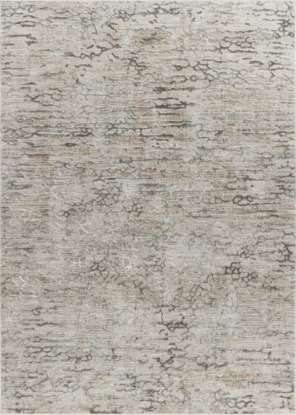 Homeroots 8' X 10' Beige Abstract Stain Resistant Area Rug  Other Material 490435
