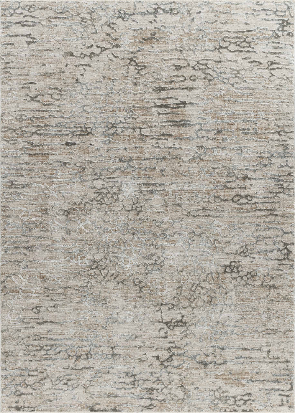 Homeroots 9' X 12' Beige Abstract Stain Resistant Area Rug  Other Material 490436