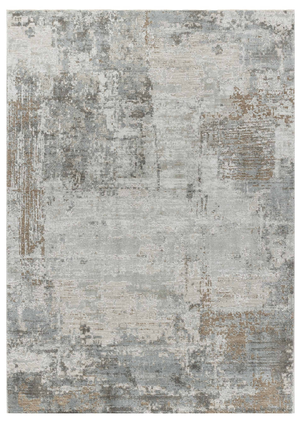 Homeroots 5' X 8' Beige Abstract Power Loom Stain Resistant Area Rug  Other Material 490437