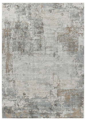 Homeroots 5' X 8' Beige Abstract Power Loom Stain Resistant Area Rug  Other Material 490437