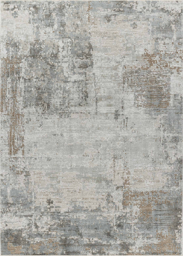 Homeroots 8' X 10' Beige Abstract Power Loom Stain Resistant Area Rug  Other Material 490438