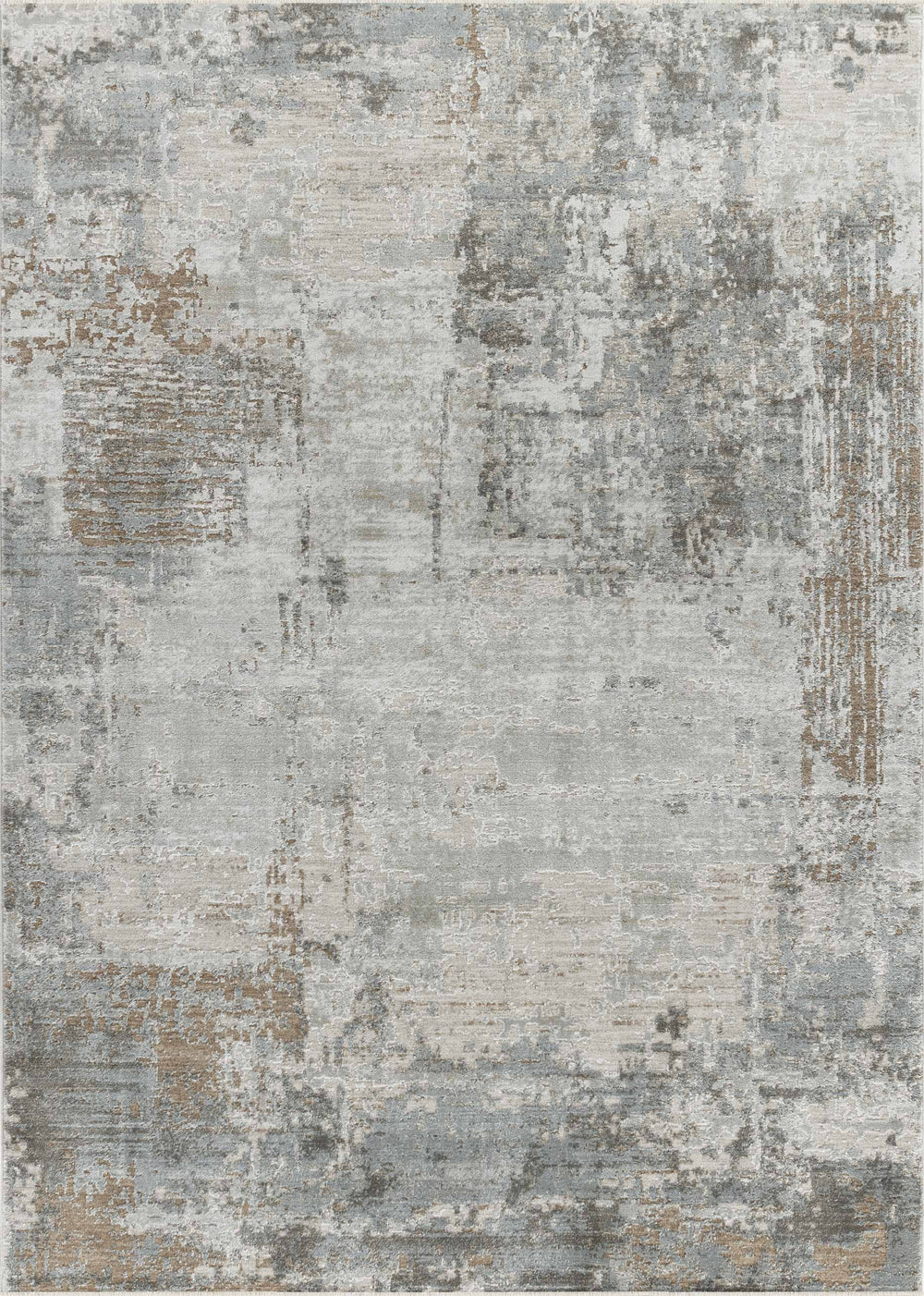 Homeroots 9' X 12' Beige Abstract Power Loom Stain Resistant Area Rug  Other Material 490439