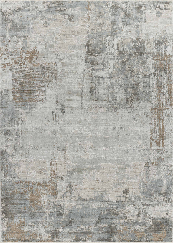 Homeroots 9' X 12' Beige Abstract Power Loom Stain Resistant Area Rug  Other Material 490439