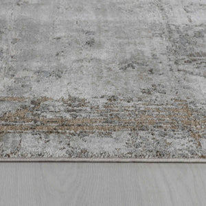 Homeroots 9' X 12' Beige Abstract Power Loom Stain Resistant Area Rug  Other Material 490439