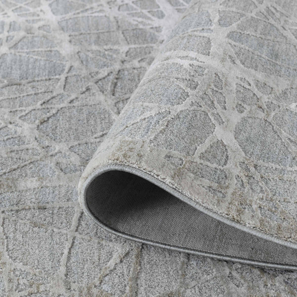 Homeroots 5' X 8' Turquoise Abstract Power Loom Stain Resistant Area Rug  Other Material 490440