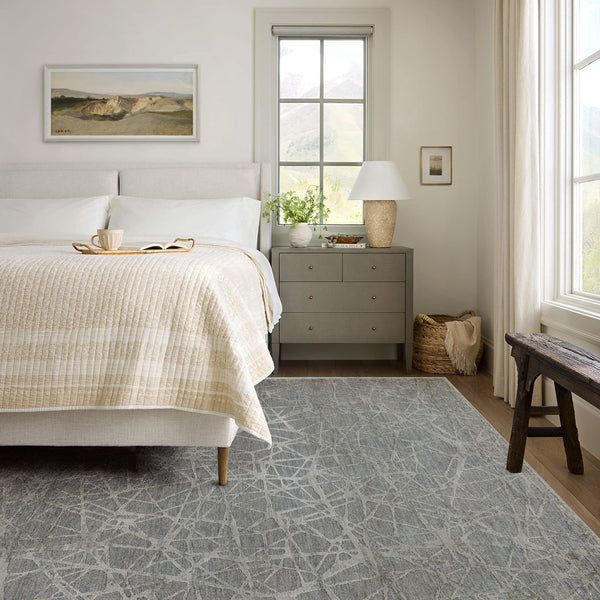 Homeroots 5' X 8' Turquoise Abstract Power Loom Stain Resistant Area Rug  Other Material 490440