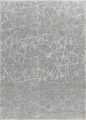 Homeroots 5' X 8' Turquoise Abstract Power Loom Stain Resistant Area Rug  Other Material 490440