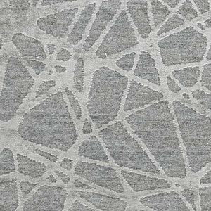 HomeRoots 5' Turquoise Abstract Area Rug - Power Loomed, Stain Resistant, Ideal for High-Traffic Homes 8' X 10' 490441
