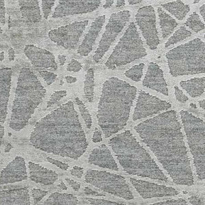 HomeRoots 5' Turquoise Abstract Area Rug - Power Loomed, Stain Resistant, Ideal for High-Traffic Homes 9' X 12' 490442