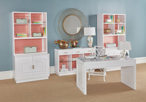 Wildwood Wild Palm Side Chair Crisp White Rattan With Attached Off-White Cushion — Coastal Boho Dining Seat 490444