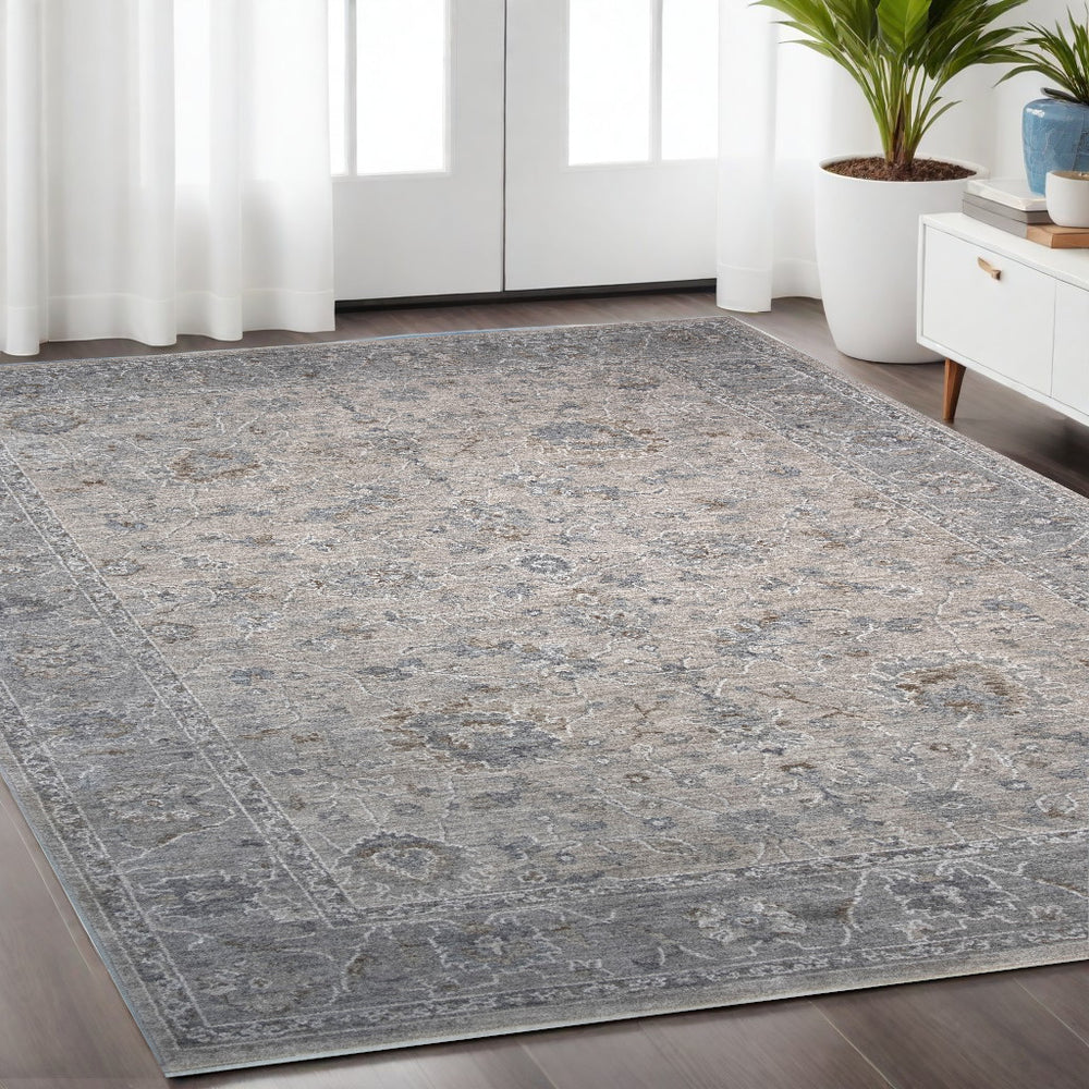 Homeroots 5' X 8' Cream Southwestern Power Loom Stain Resistant Area Rug  Other Material 490446