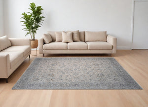 Homeroots 8' X 10' Cream Southwestern Power Loom Stain Resistant Area Rug  Other Material 490447