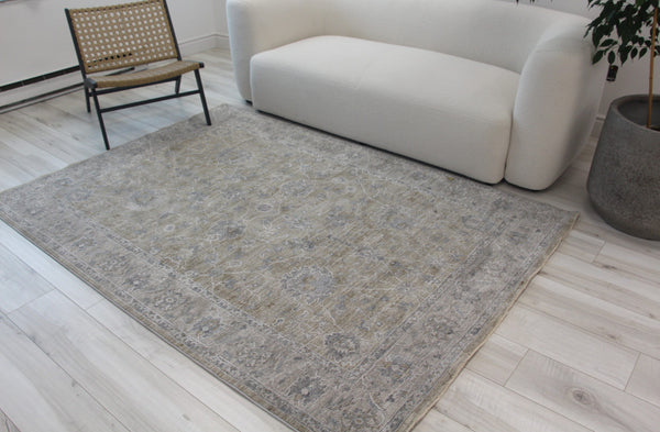 Homeroots 5' X 8' Gold Southwestern Power Loom Stain Resistant Area Rug  Other Material 490449
