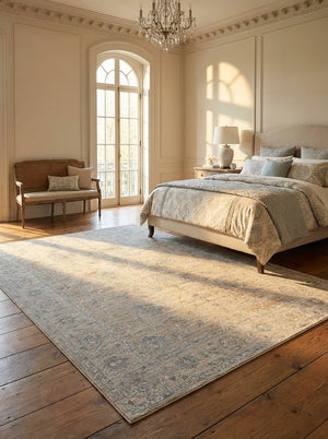 HomeRoots 5' Gold Southwestern Area Rug - Durable, Stain Resistant Design for Modern & Rustic Homes 8' X 10' 490450