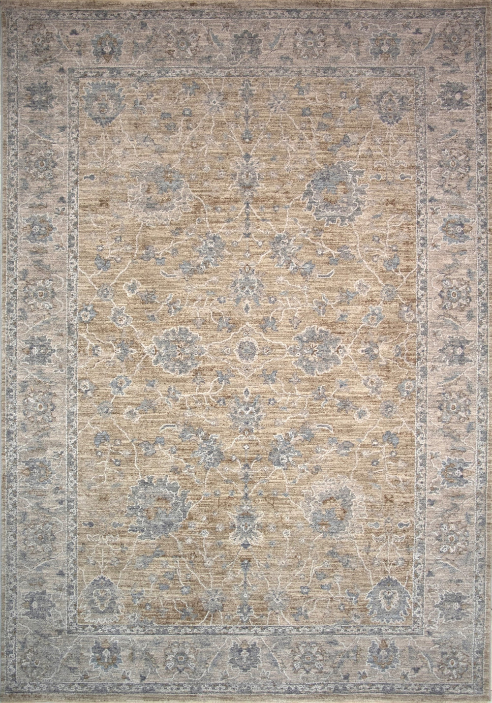 Homeroots 9' X 12' Gold Southwestern Power Loom Stain Resistant Area Rug  Other Material 490451