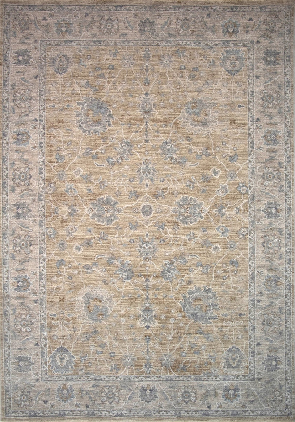 HomeRoots 5' Gold Southwestern Area Rug - Durable, Stain Resistant Design for Modern & Rustic Homes 9' X 12' 490451