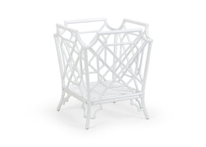 Wildwood Wild Palm Planter White Rattan-Style 25.5"H Large Decorative Indoor Outdoor Pot For Palms And Statement Plants 490453