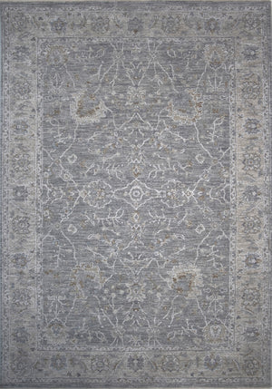 Homeroots 9' X 12' Blue Gray Southwestern Floral Stain Resistant Area Rug  Other Material 490454
