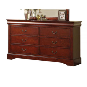 Homeroots 60" Brown Solid And Manufactured Wood Six Drawer Double Dresser  Solid And Manufactured Wood 490456