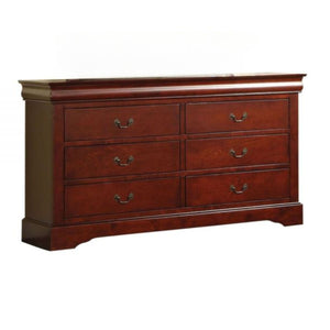 Homeroots 60" Brown Solid And Manufactured Wood Six Drawer Double Dresser  Solid And Manufactured Wood 490456