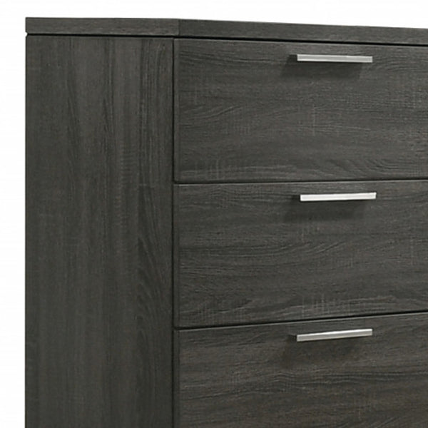 Homeroots 59" Gray Solid And Manufactured Wood Six Drawer Double Dresser  Solid And Manufactured Wood 490461