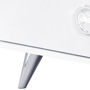 Homeroots 47" White Finish Manufactured Wood Six Drawer Double Dresser  Manufactured Wood 490490