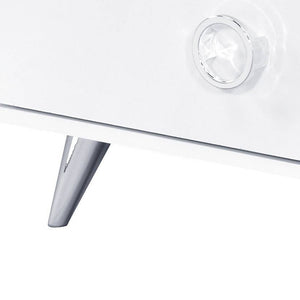 Homeroots 47" White Finish Manufactured Wood Six Drawer Double Dresser  Manufactured Wood 490490