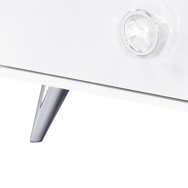 Homeroots 47" White Finish Manufactured Wood Six Drawer Double Dresser  Manufactured Wood 490490