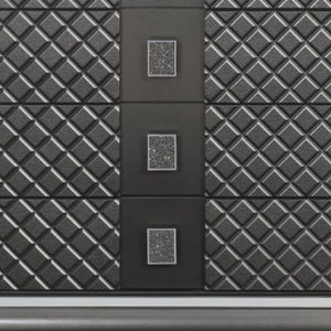 Homeroots 65" Gray Solid And Manufactured Wood Eight Drawer Double Dresser  Solid And Manufactured Wood 490495