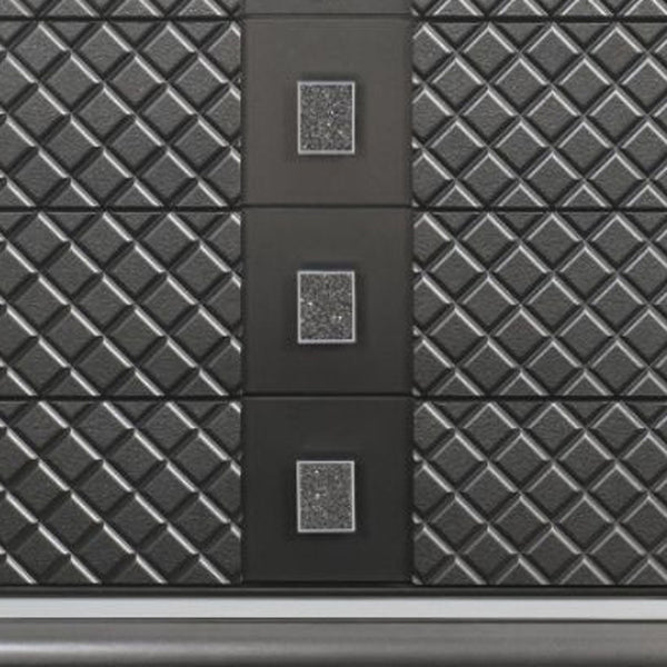 Homeroots 65" Gray Solid And Manufactured Wood Eight Drawer Double Dresser  Solid And Manufactured Wood 490495