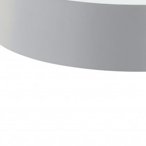 Homeroots 32" Natural Brown And White Round Coffee Table   490523