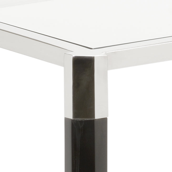 Wildwood Boulevardier Luxe Bar Cart With Black Acrylic Shelves & Polished Nickel Frame, Mobile Glam Station 490537