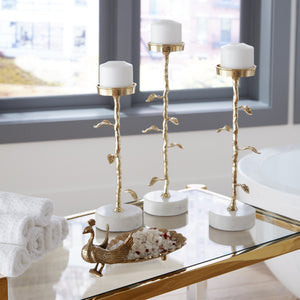 Wildwood Boulevardier Acrylic Bar Cart With Polished Stainless Frame, Smooth Casters & Two Tier Display Elegance Gold 490545