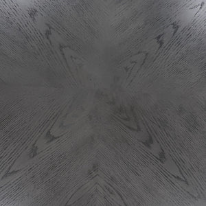 English Elm 5-pcs Modern Counter-Height Dining Set with Round Table, Under-Table Storage Shelves, 4 Chairs Antique White+Gray 46 L x 46 W x 16 H B089P240467