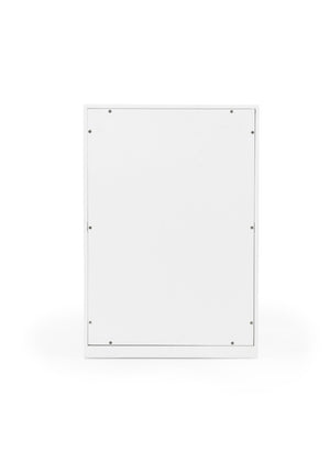 Wildwood Chip Chippendale Side Shelf Table In Chantilly Lace With Green Back And Chrome Accents, 26"H Compact 490553