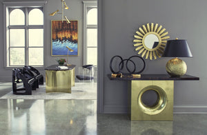 Wildwood Beverly Grove Acrylic Chair With Sculpted Ergonomic Curves, Durable Translucent Acrylic For Modern Style Black 490587