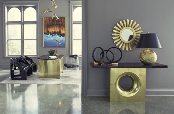 Wildwood Beverly Grove Acrylic Chair With Sculpted Ergonomic Curves, Durable Translucent Acrylic For Modern Style Black 490587