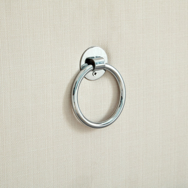 Homeroots 18" White Linen And Black Tufted Storage Cream White,Linen  490690