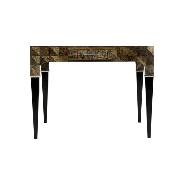 Wildwood Ace Coco Fiber Game Table With Geometric Inlay, 4 Drawers Storage, Compact 42" Square Accent Centerpiece 490691
