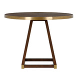 Renzo Center Table Brown, Gold 490697-WILDWOOD Wildwood