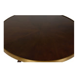 Renzo Center Table Brown, Gold 490697-WILDWOOD Wildwood