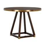 Renzo Center Table Brown, Gold 490697-WILDWOOD Wildwood