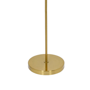 English Elm Ashcroft Furniture - Tall Corner Floor Lamp - Elegant Gold & White Design For Living Room, Bedroom & Office Spaces B183P315132