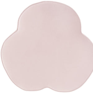 Homeroots 28" Blush Velvet Specialty Cocktail Ottoman Blush  490709