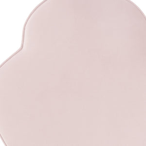 Homeroots 28" Blush Velvet Specialty Cocktail Ottoman Blush  490709