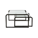 Swerve Nesting Cocktail Table Black 490714-WILDWOOD Wildwood