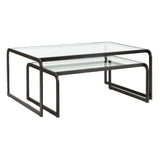 Swerve Nesting Cocktail Table Black 490714-WILDWOOD Wildwood